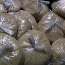 Volunteer A J Salim: Rice packed and ready to go.